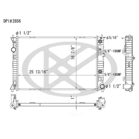 Clay Radiator Koyorad A2856 Radiator - Walmart.com