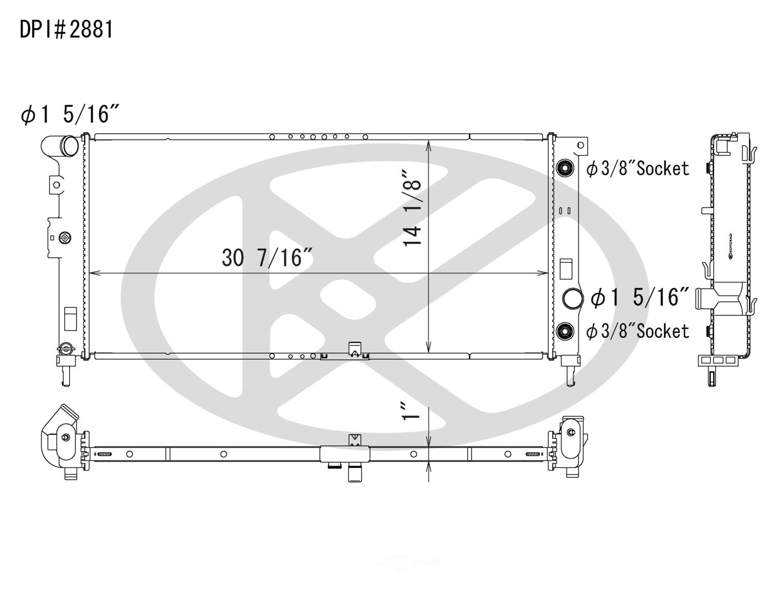 Koyorad A2881 Radiator