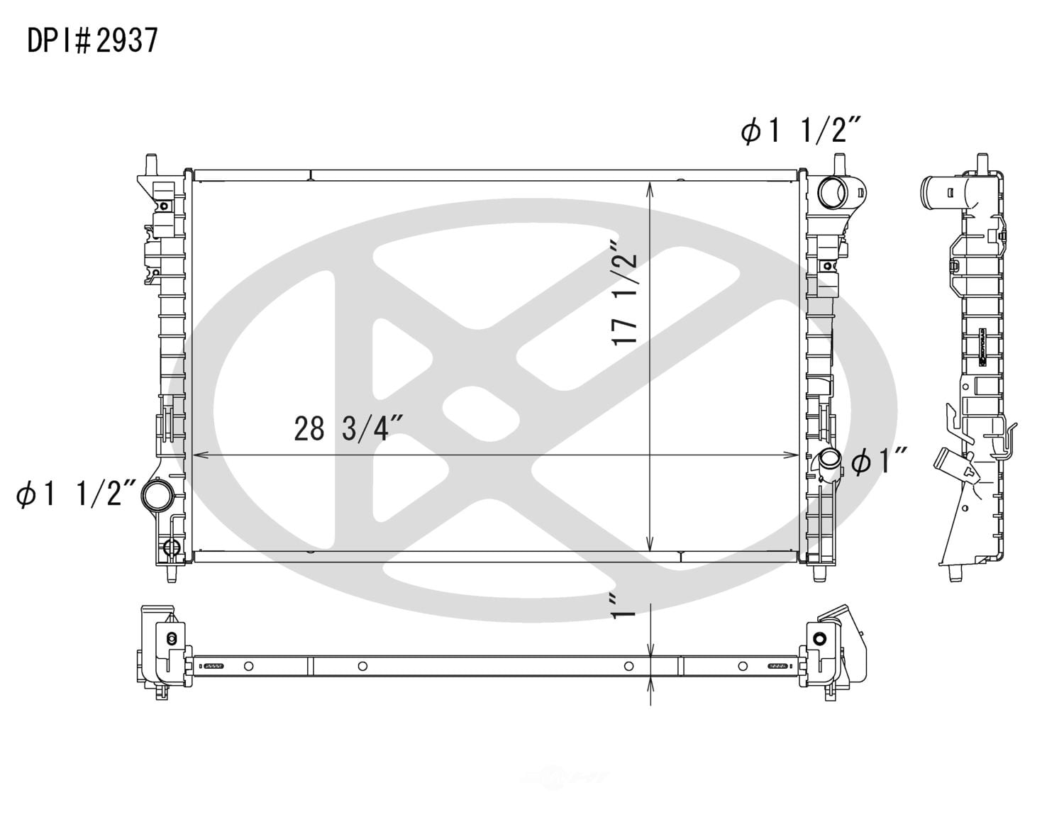 Koyorad A2937 Radiator
