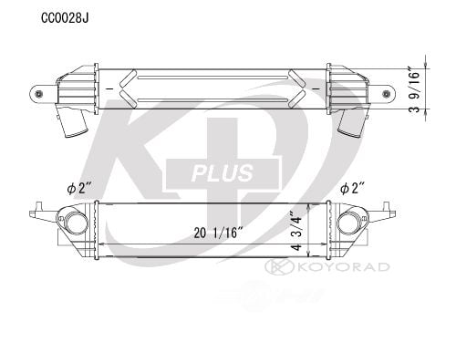 Koyorad CC0028J Intercooler
