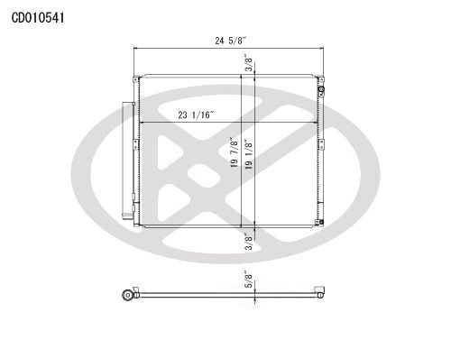 Koyorad CD010541 A/C Condenser