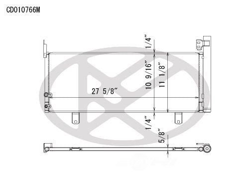 Koyorad CD010766 A/C Condenser