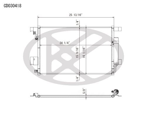 Koyorad CD030418 A/C Condenser