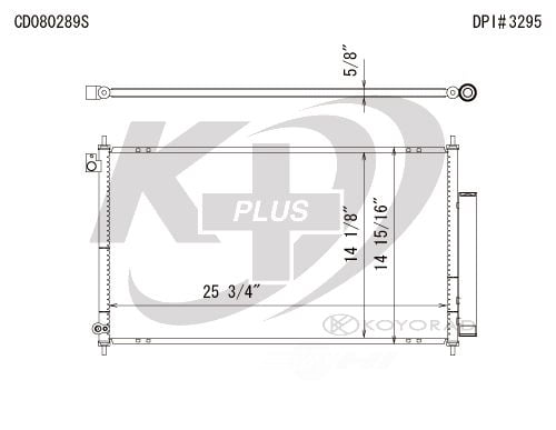 Koyorad CD080289S A/C Condenser