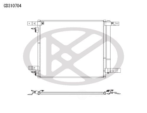 Koyorad CD310704 A/C Condenser