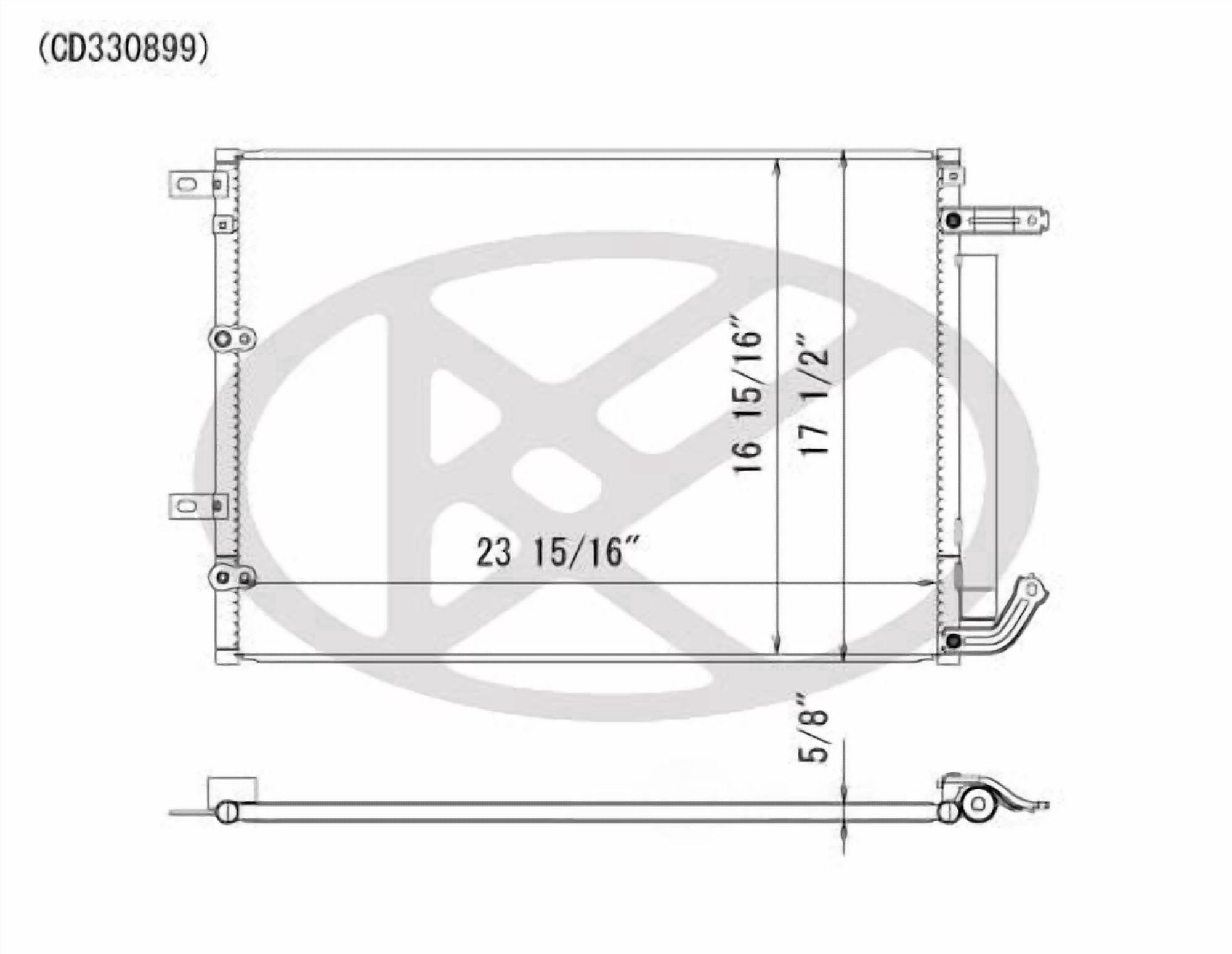 Koyorad CD330899 A/C Condenser