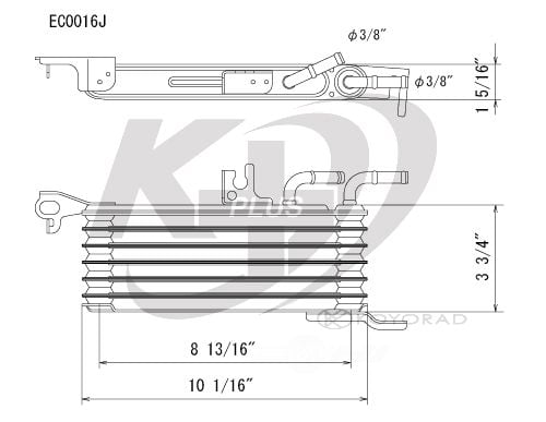 Koyorad EC0016J Engine Oil Cooler