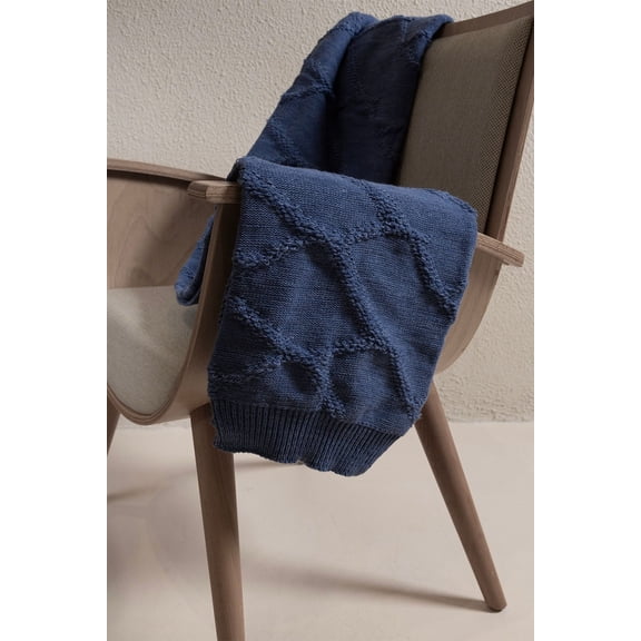 Koza Home Espuma De Mar Indigo Single Blanket 160x220 37141 Single