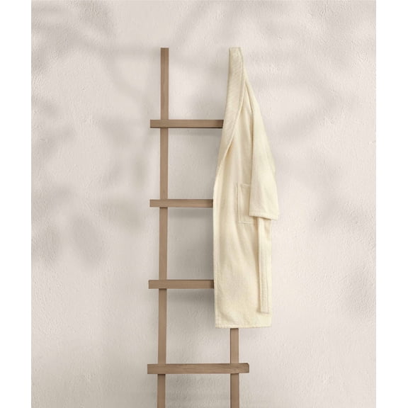 Koza Home Likya 100% Cotton Single Cream Dowry Bathrobe 1043A SM