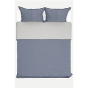 Koza Home Malea Navy Blue Double Bedspread 230x250 2 Pillow 50x70 5006 230 x 250