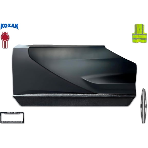 KozaK Side Fairing Panels Compatible with T680 2022+ Center & Partial Skin and Rear Extension Set Right Side