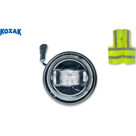 Kozak Compatible with Freightliner Columbia 2000-2015, Century LED Fog Light Black Right