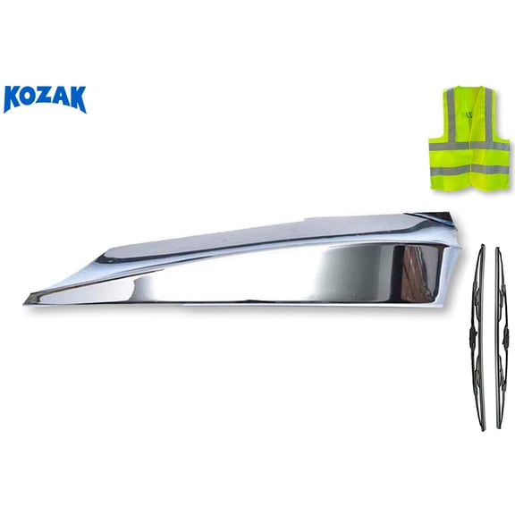 Kozak Compatible with International Prostar Bumper Corner Left (Driver Side) Plastic Chrome