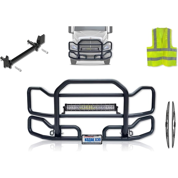 Kozak International RH, Black Plastic Automotive Bumper Cover & Guard