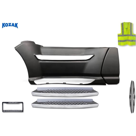 Kozak Replacement Front Side Fairing Panel, Hood Shields Compatible with T660 2013+, Black