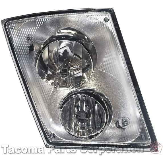 Kozak Compatible with Volvo VNL 2004-2017 Fog Lights Chrome Right Passenger Side