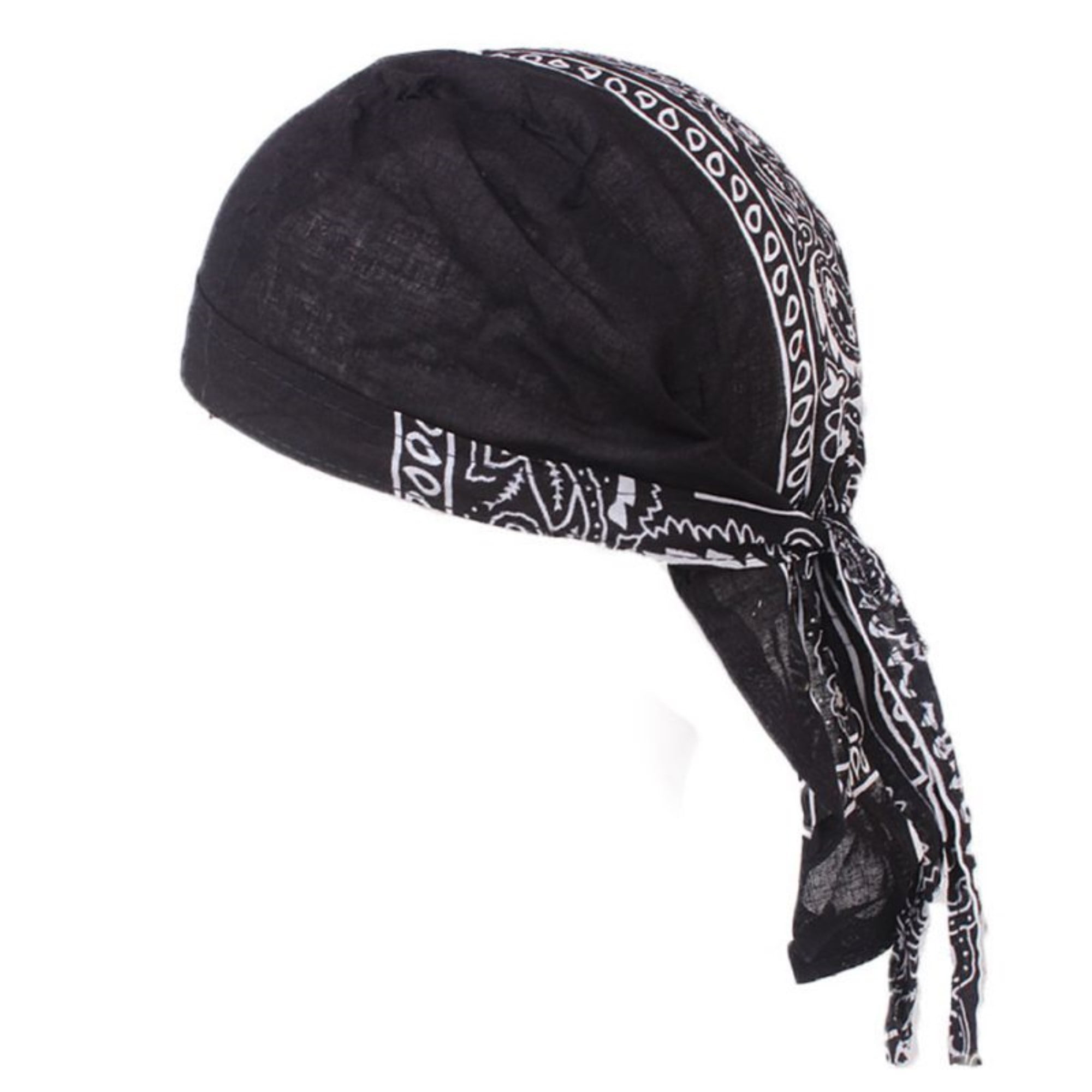 キャップ Tieup scarf bandana cap BLACK Kozart-Dew-Rag-Skull-Cap-