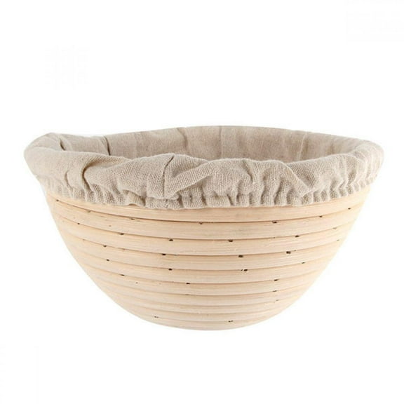Kozart Round Bread-Banneton-Proofing-Rising-Basket Rattan Brotform Bread Dough Set for Home Sourdough Bread