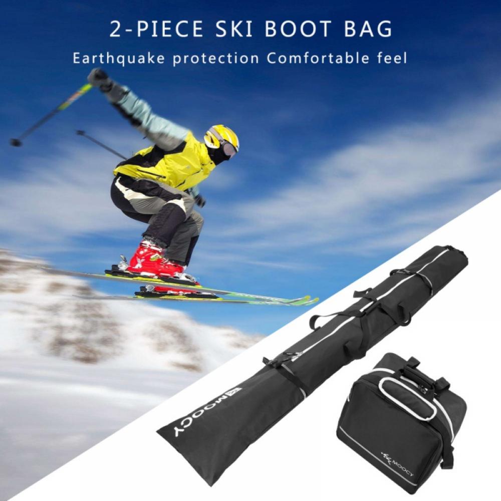 Kozart Ski Bag and Ski Boot Bag Combo - Ski Bags for Air Travel - Unpadded Snow Ski Bags Fit Skis Up to 200cm for Men, Women, Adults, and Children - image 1 of 7