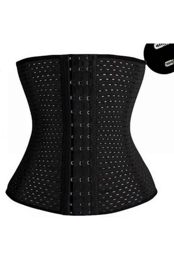 Waist Trainer for Women Corset Cincher Body Shaper Girdle Trimmer with Steel Bones Extender