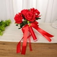 thumbnail image 1 of Kozart Wedding Romantic Bouquet Bride Bridal Bouquets Bridesmaid Bouquet Artificial Flowers Valentine's Day Confession Party Church, 1 of 3