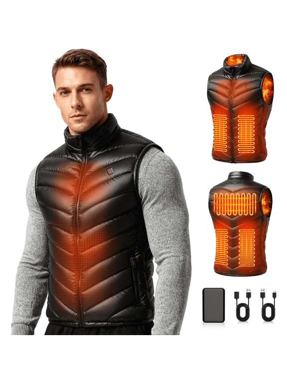 Lightweight Heated Vest for Men Women USB Charging Warm Layer
