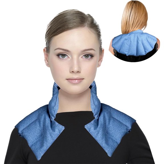 Kozi Herbal Aromatherapy Neck & Shoulder Plush Heat Wrap for Muscle Pain and Tension Relief, 1 Piece
