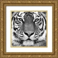 thumbnail image 1 of Kozlov, Oleg 26x26 Gold Ornate Wood Framed with Double Matting Museum Art Print Titled - Tiger Portrait, 1 of 4