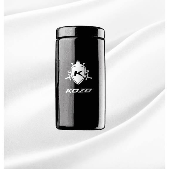 Kozo UV-Protected Airtight Black Glass Storage Jar 1000ml (2 oz Capacity)