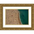 thumbnail image 1 of Kozuh, Primoz 32x23 Gold Ornate Wood Framed with Double Matting Museum Art Print Titled - Colors Of The Atlantic Beach, 1 of 4