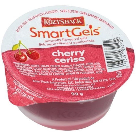 Kozy Shack Cherry Smartgels, 3.5 Ounce -- 48 per Case.
