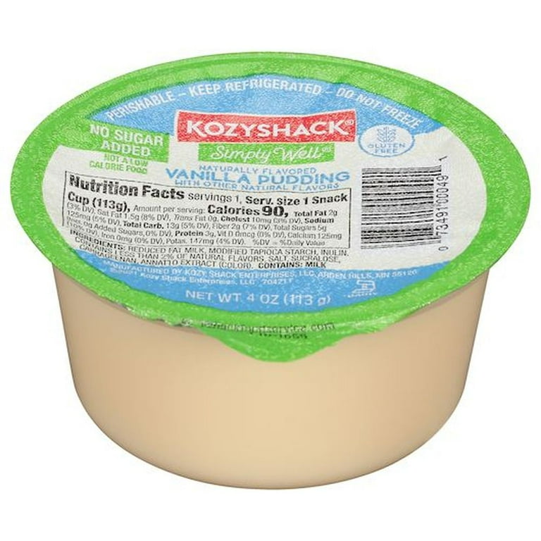 【専用ページ】aya_728_puddingさま Kozy Shack Simply Well No Sugar Added Vanilla Pudding, 4 Ounce