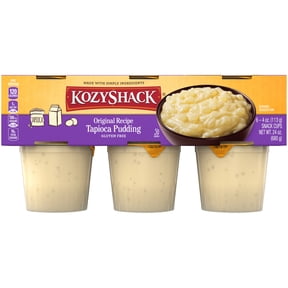 Kozy Shack Tapioca Pudding, Gluten Free Dessert, 4 oz, 6 Count