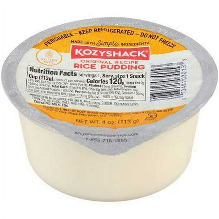 Kozy Shack Original Rice Pudding, 4 Ounce -- 48 per case