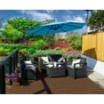 thumbnail image 1 of Kozyard 10 ft. Offset Cantilever Hanging Outdoor Patio Umbrella (120'' Dia x 91''H Blue), 1 of 7