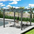 thumbnail image 1 of Kozyard 10' x 10' Blue Aluminum Pergolas, Waterproof and Fade Resistant, 1 of 8