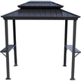 Kozyard Andra Soft Top BBQ Canopy 8'X5' Outdoor Grill Gazebo Grill