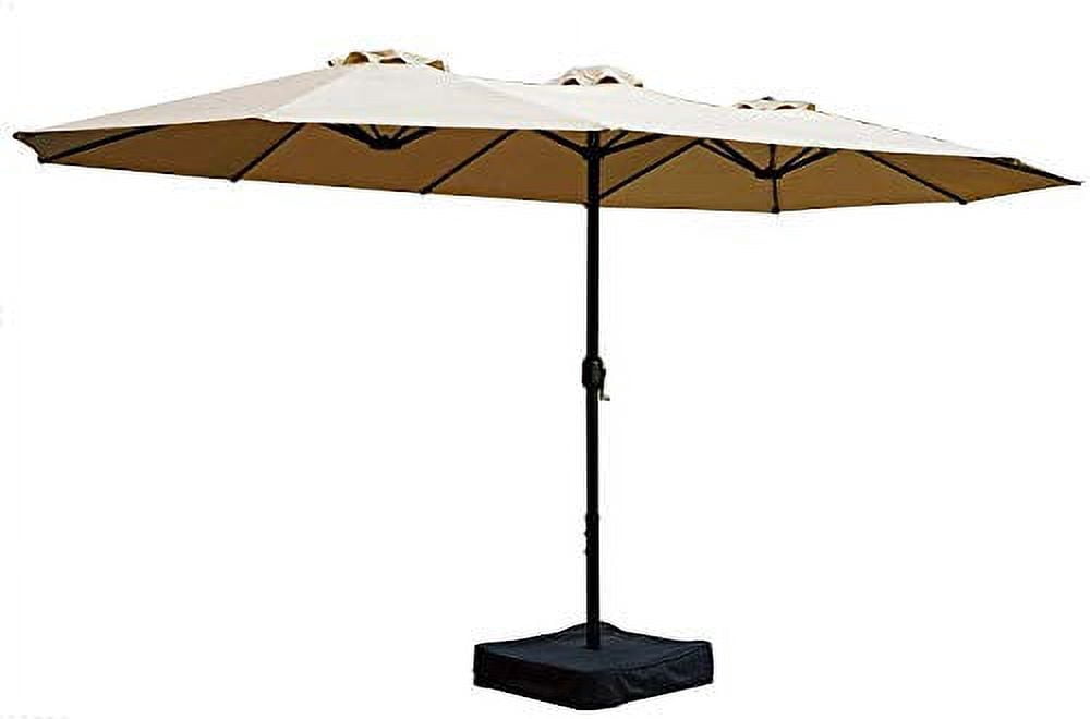 14 double sided twin patio umbrella SUPERJARE Ft Outdoor with 1.89 Inches Pole Caliber, Extra Large Double-Sided Design with Crank, Polyester Fabric PURPLE LEAF has been dedicated to delivering high PURPLE LEAF 13/14/15ft Double-Sided Patio