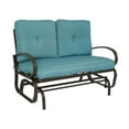 thumbnail image 1 of Kozyard Cozy Outdoor Patio Rocking Love Seats Glider Swing Bench/Rocker ( Blue ), 1 of 7