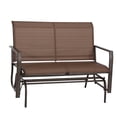 thumbnail image 1 of Kozyard Cozy Outdoor Rocking Love Seats Glider Swing Bench/Rocker for Patio, Yard ( Tan Beige ), 1 of 5