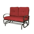 thumbnail image 1 of Kozyard Cozy Rocking Love Seats Glider Swing Bench/Rocker for Patio, Yard ( Burgundy Red), 1 of 6