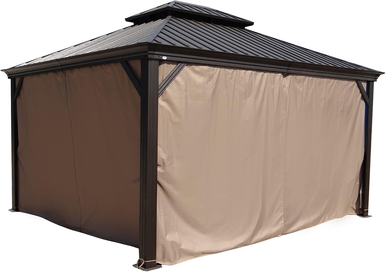 Kozyard Gazebo Privacy Curtain Outdoor Waterproof Sidewall for Hardtop Gazebo, OEM Replacement ...