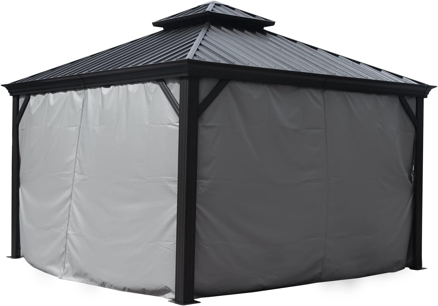 Kozyard Gazebo Privacy Curtain Outdoor Waterproof Sidewall for Hardtop Gazebo, OEM Replacement ...