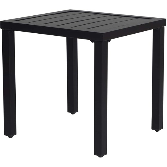 Kozyard Modern Classic Outdoor 18"x18" Patio Side Table (Table Only)