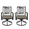 thumbnail image 1 of Kozyard Modern Classic Outdoor Metal Swivel Dining Rocker Chair with Cushion (2 Packs), 1 of 4