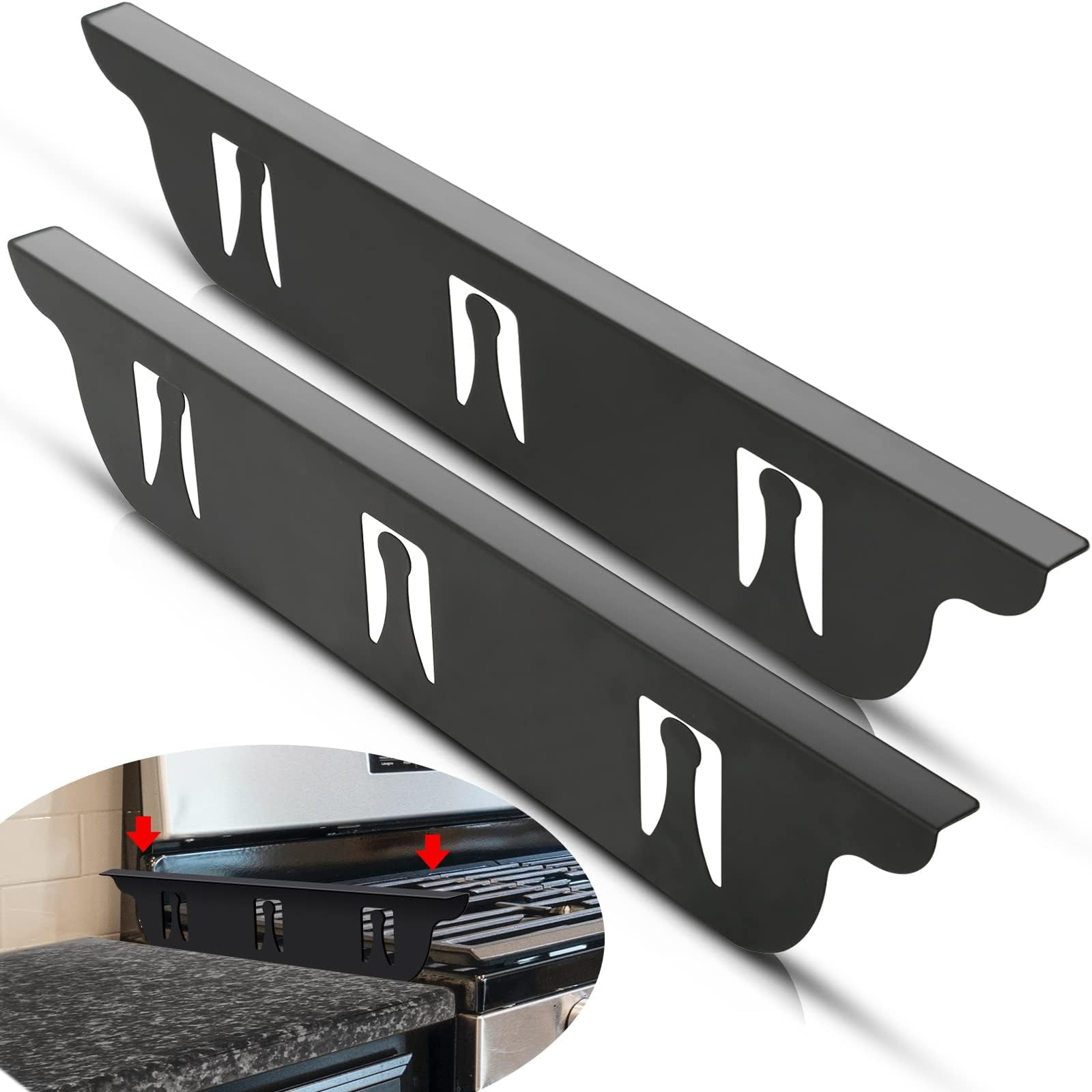 Kozyland Stove Gap Covers Stainless Steel, Oven Gap Filler, Heat