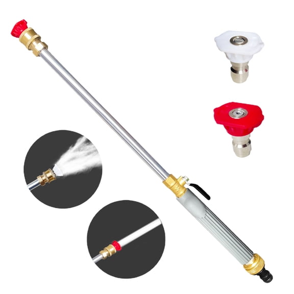Kozzylandra High Pressure Power Washer Wand,Hydro Jet Water Wand Pressure Sprayer,Watering Sprayer Cleaning Tool with 2 Different Modes,Wand Lance for Car Pet Window Patio Gutter Cleaning Tool,B