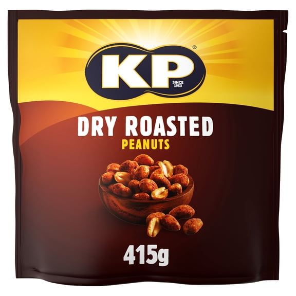 Kp Dry Roasted Peanuts 415G, Imported from Britain