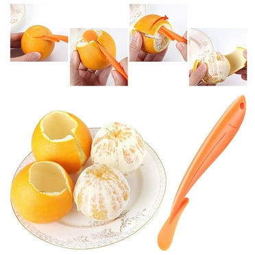 Kpamnxio Kitchen Gadgets Orange Peeler Design Handle Orange Humanized Peelers Gadget Tools Curved Fruit Kitchen Kitchen,Dining & Bar, Peeler, Kitchen Supplies, Orange, Holiday Sale, Material: Pp