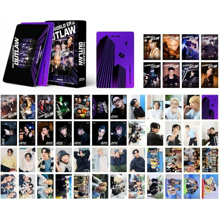Kpop ATEEZ Photocards 55Pcs Ateez Group Lomo Cards ATEEZ The World